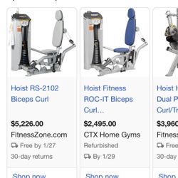 Hoist Biceps Curl Gym Machine