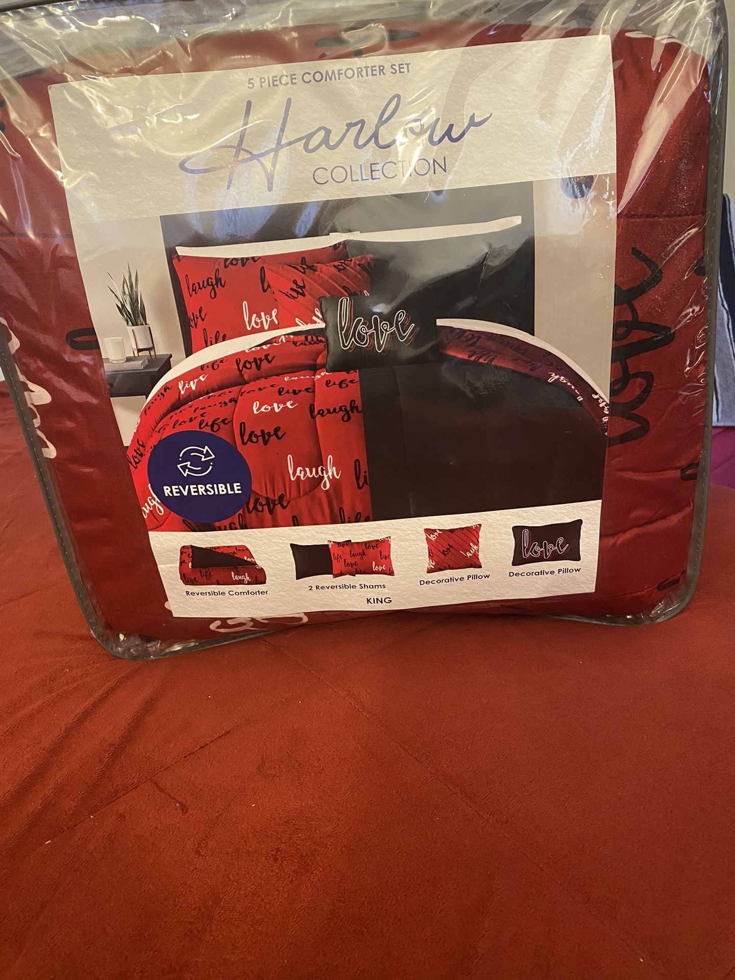 Set 5 Piece Comforter Set King