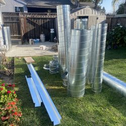 Galvanized HVAC Duct Lot – Pipes & Accessories