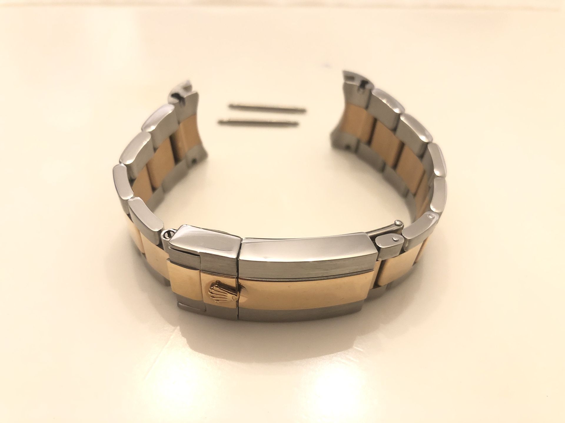 Bracelet SS/Rose Gold compatible with Rolex Yacht Master II Two Tone