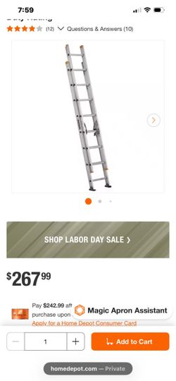 Louisville  16 Ft. Aluminum adjustable Latter