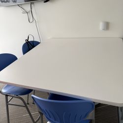 4ft Office Table With 3 Chairs