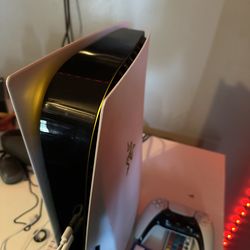 Sony PlayStation 5 disc edition white console 1 controller