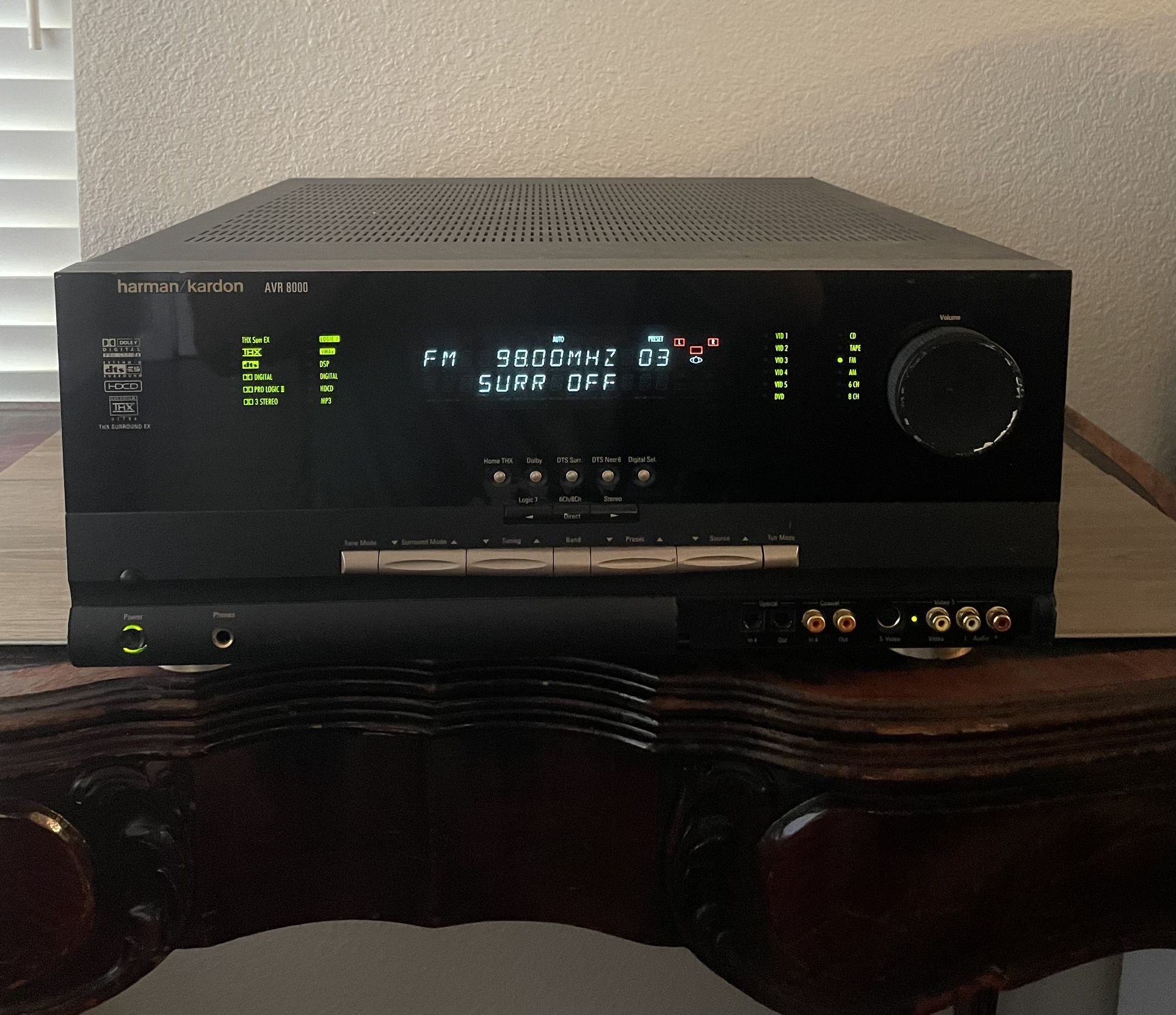 Harman Kardon AVR8000 AV Receiver