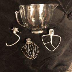 Big Bowl And 3 Accessories For Mixer