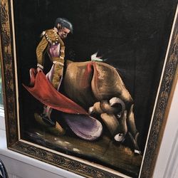 Matador Painting On Felt Art