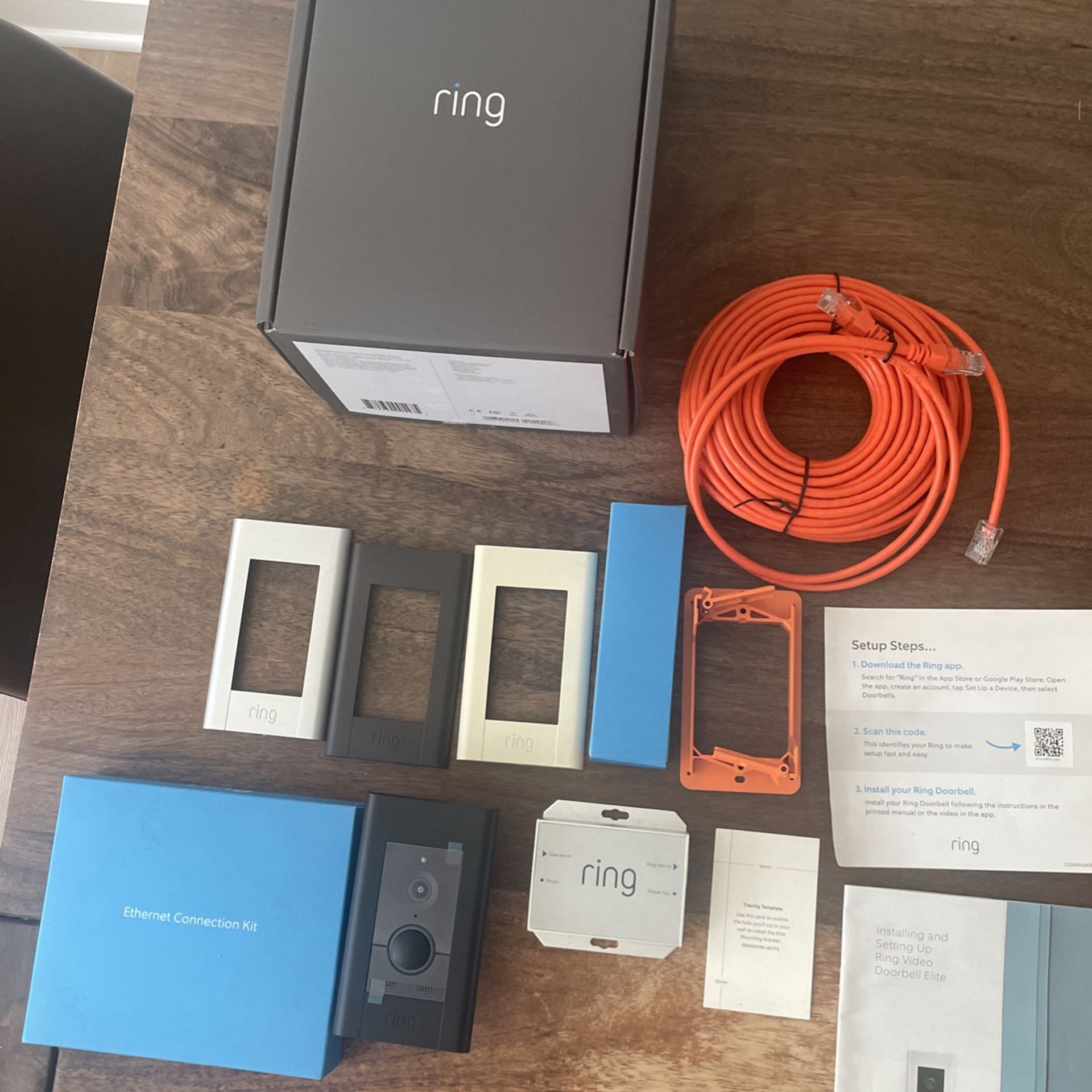 Ethernet Cable Ring Doorbell Elite Setup Power Over Ethernet