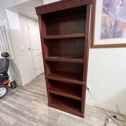 Brown Wooden Bookshelve