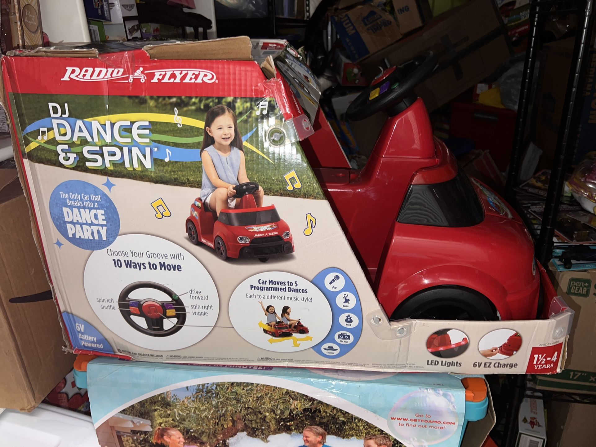 Radio Flyer 6v Ride On Car (automatic Dancing Car W Music Or Free