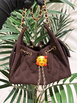 Mini 25 brown suade