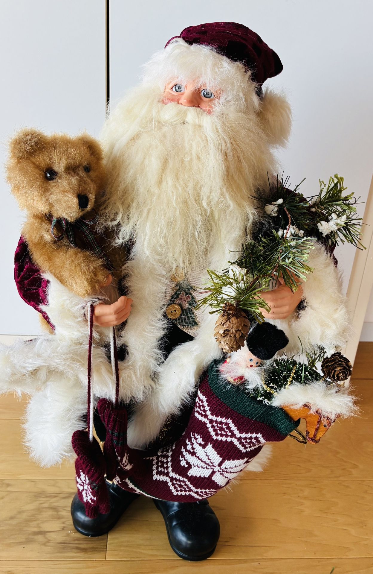 Decorative Santa, 24” Tall.