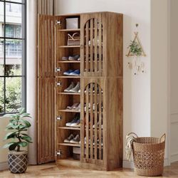 Tall Shoe Storage Cabinet