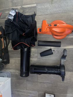 Black and Decker 12Amp Electric 3-in-1 Backpack Leaf Blower, Vacuum and Mulcher