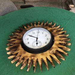 Sun Wood Clock 