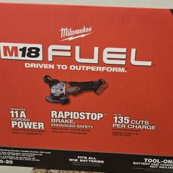 MILWAUKEE M18 FUEL GRINDER NEW $140****