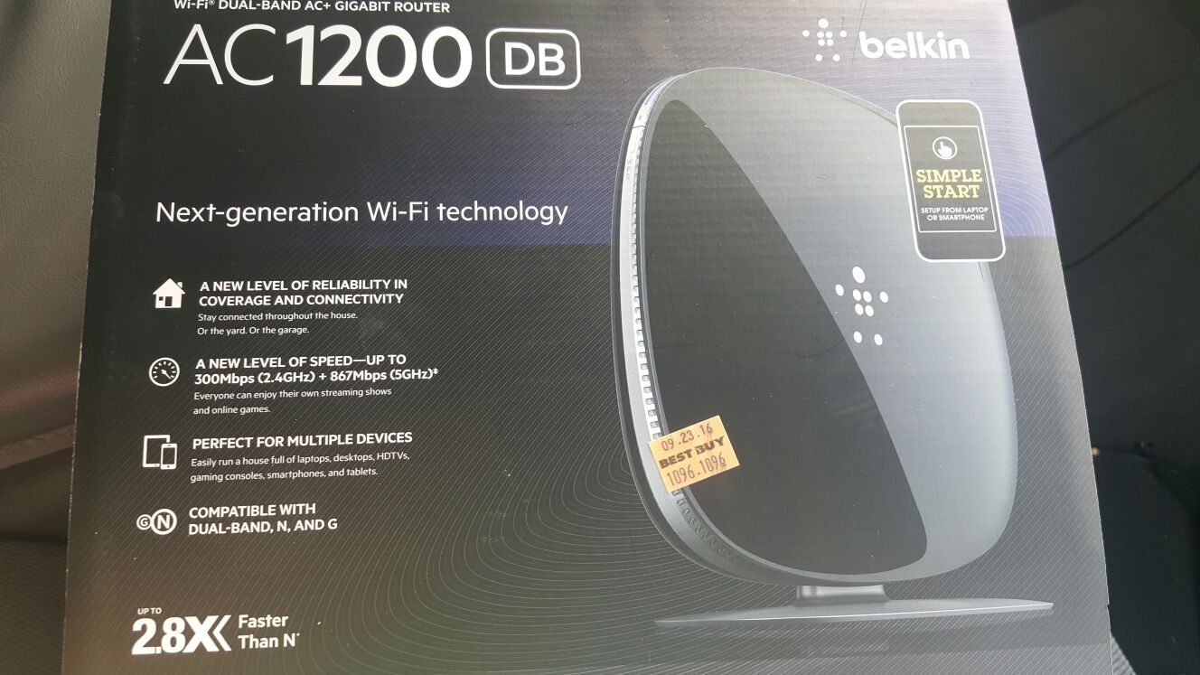 **NEW** BELKIN ROUTER WITH BEST BUY RECEIPT