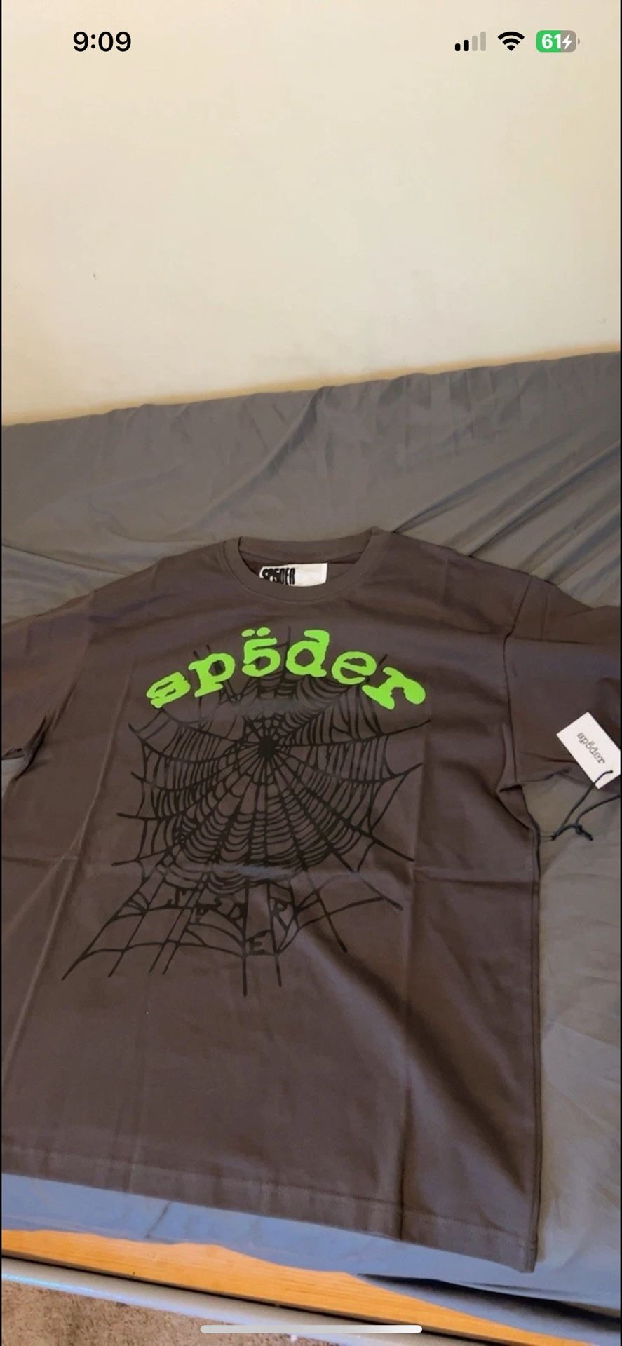 Grey/green Sp5der Shirt