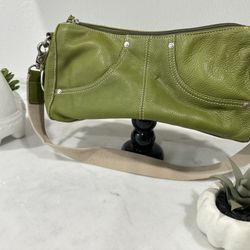 Tignanello Green Leather Clutch Handbag – Gently Used