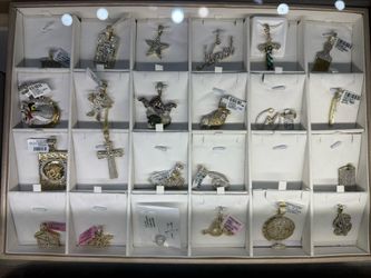 10Kt Gold diamond Pendants For Sale