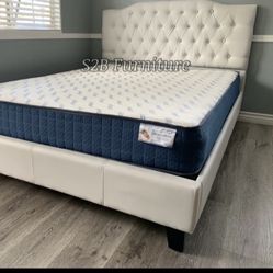 Queen Size White Crystal With Ortho Matres!!!!