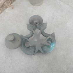 1920s Malta Cross Double Dolphin Solid Brass Door Knocker