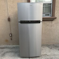 3 MONTHS WARRANTY 28x29x68 WHIRLPOOL REFRIGERATOR SILVER 18CU FT 