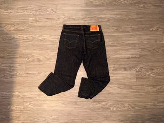 Levi's Premium Jeans Mens 35x30 Blue 501 Original Straight Leg Dark Wash Denim
