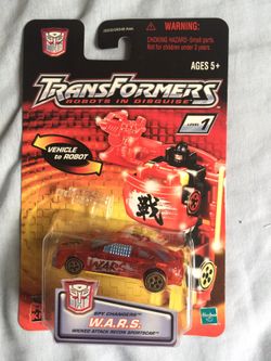 This is for a Transformers RID Spy Changers W.A.R.S