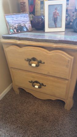 French Provincial 2-Drawer Nightstand