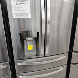 Sale Now Only $1900 LG 30 CU Ft ENERGY STAR 4 Door French Door Refrigerator With  Smart Cooling 