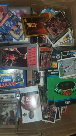 Baseball,basketball hockey football, cards