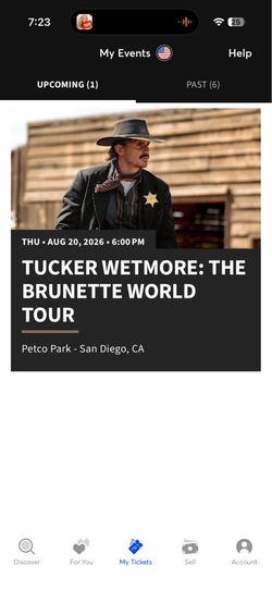 Tucker Wetmore tickets