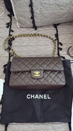 Brown leather purse