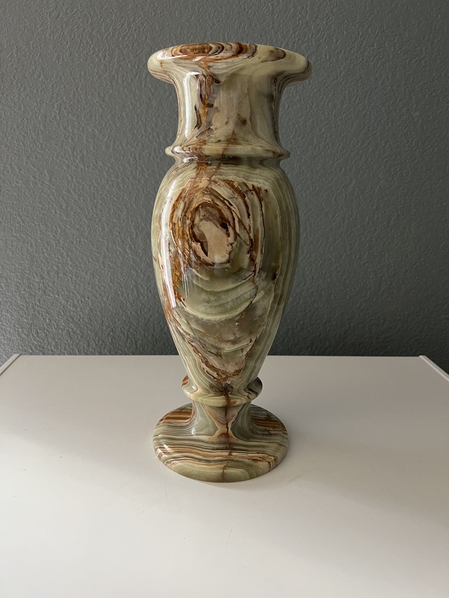 Marble Green And Brown Flower Vase For Sale for Sale in Fort Worth, TX -  OfferUp