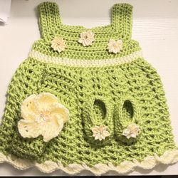 Crochet Baby Dress (Newborn)