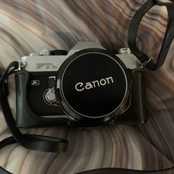 Canon FTb SLR Camera with 50mm Lens and Full Case