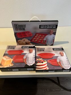 Robert Irvine Silicone Collapsible Bakeware Set (3 Boxes)