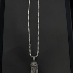VVS1 Tennis Chain + Pendant
