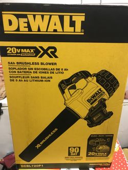 Brand new dewalt 20v xr 5ah brushless blower