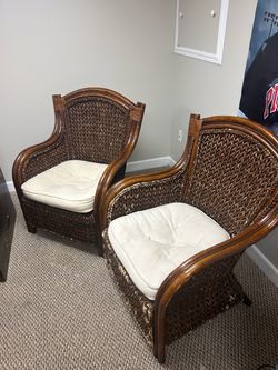 Pier 1 Brown Wicker Chairs