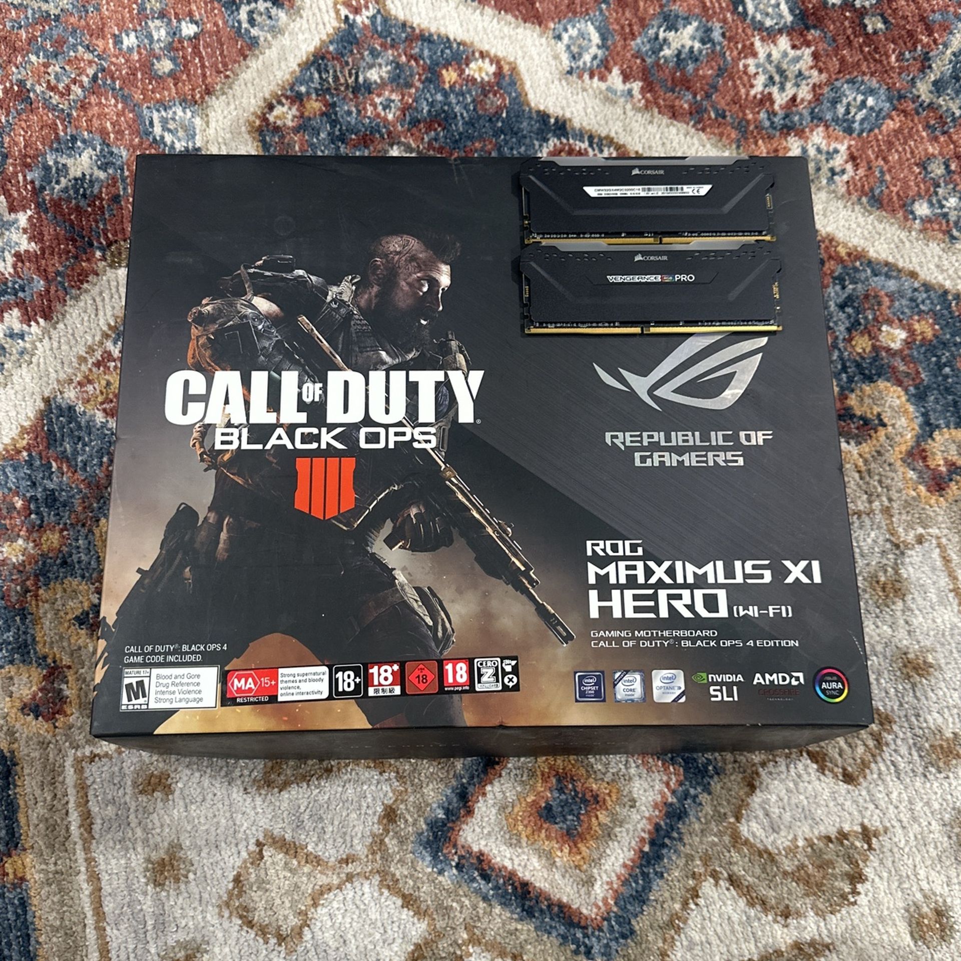 ASUS ROG Maximus XI Hero WIFI Black Ops Z390 ATX Gaming Mainboard I9900