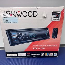 Kenwood KDC-610U CD Player with Dual USB/Multi-Color Display