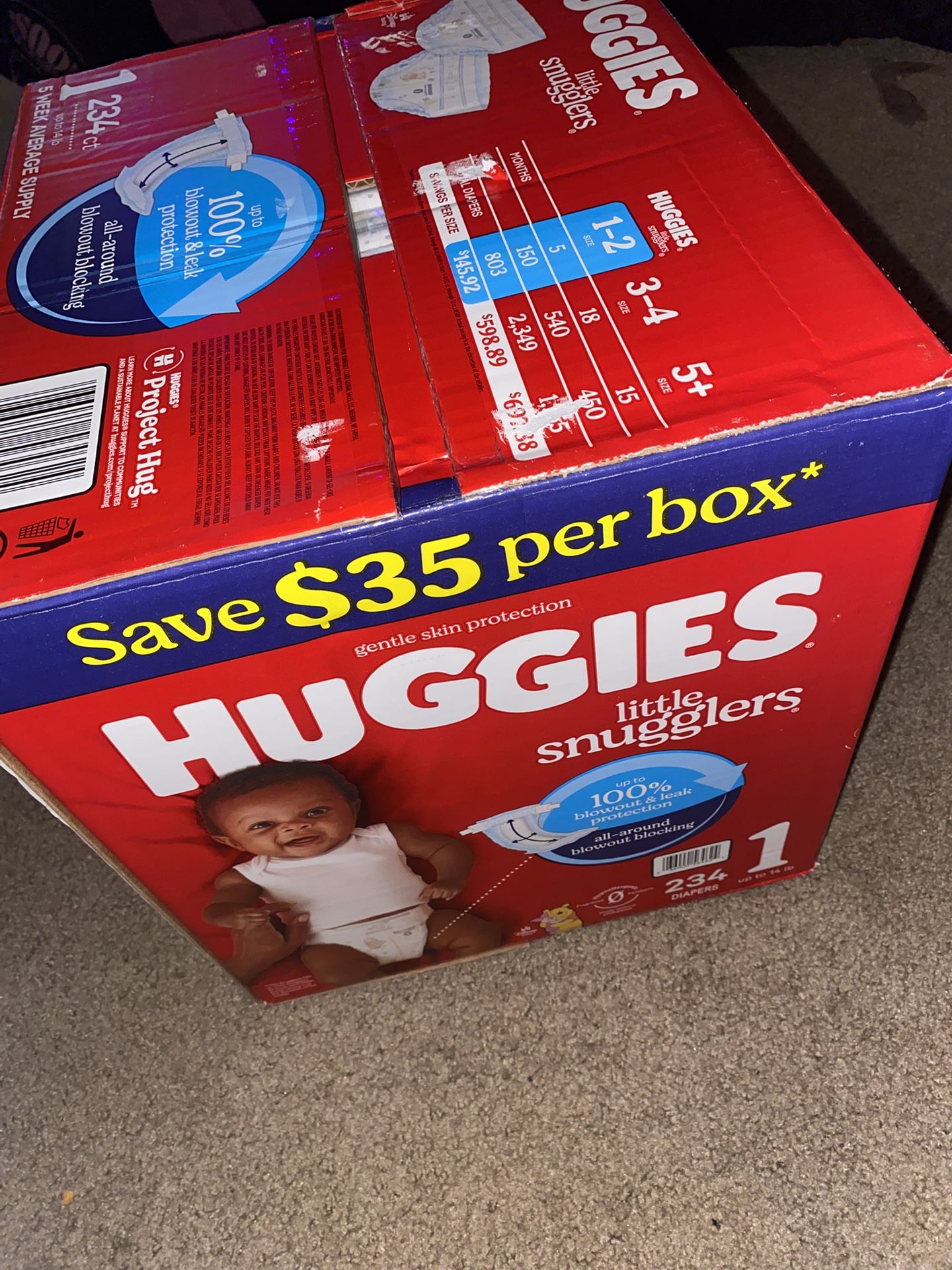Huggies Little Snugglers Size 1 (234 Count)