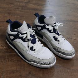 MEN JORDAN SPIZIKES LOW WHITE/MIDNAVY 10 1/2 