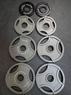Weight Olympic Grip Plates #55 lbs