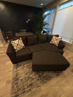 3-seater sectional + ottoman for sale