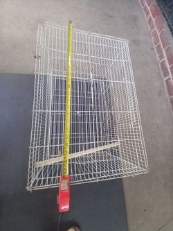 White Wire Metal Pet Cage