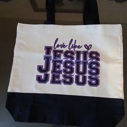 Love Like Jesus Canvas Tote Bag