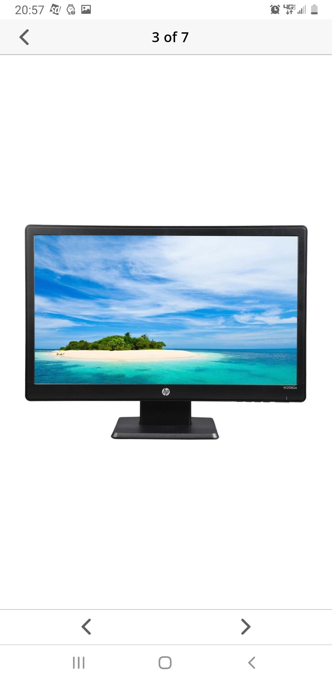 TWO (2) BRAND NEW HP 2082a MONITOR