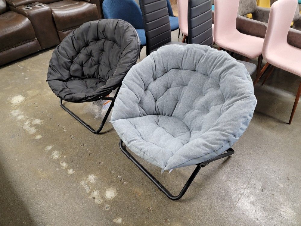 Oversized Saucer Chairs, $39 Each